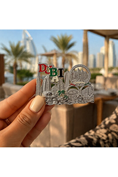 NUJET R463 Dubai Skyline Metal Fridge Magnet Burj Khalifa Sailing Hotel Camel...