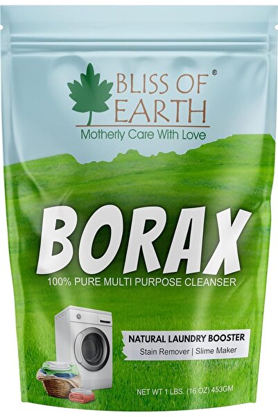 Bliss of Earth Borax Powder Cleaning Booster, 453g | Natural Multi-Purpose Ho...