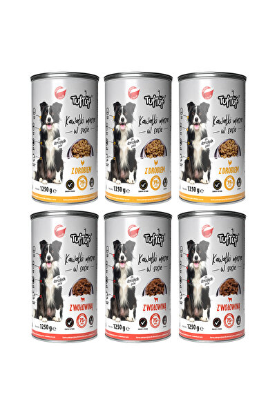 Tuf Tuf Hrană umedă pentru câini TufTuf – Arome asortate, 6 x 1250g conserve,...