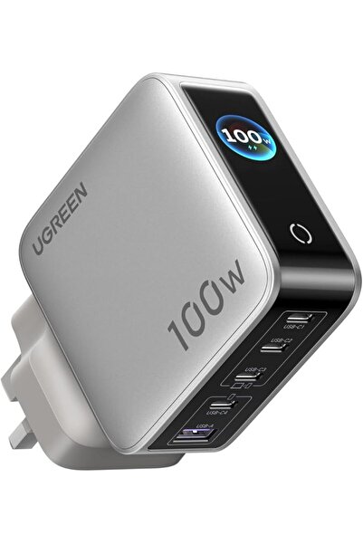 GENERAL UGREEN 100W 4-Port GaN Fast Charger UK New | Foldable Prong, Multi-pr...