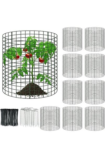 GENERAL 6 Pack Metal Wire Plant Protectors 12" X 12" Heavy Duty Garden Plant ...