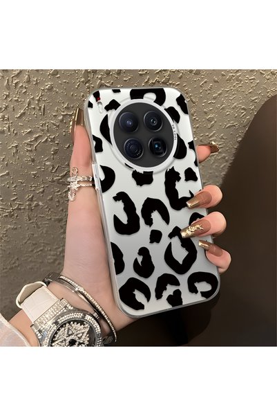 CHICASELUX Tecno Camon 40 Premier Compatible Black Leopard Print Silicone Pho...
