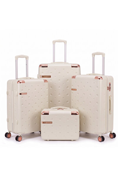 Dubai Power 4PC ABS Hardside Luggage Set 14/20/24/28 Inch | Lightweight Carry...