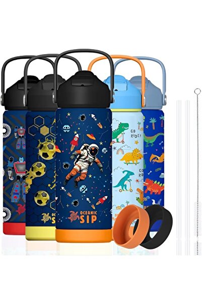 GENERAL Oshenike Boys Water Bottle Stainless Steel 550ml 18oz Double Wall Vac...