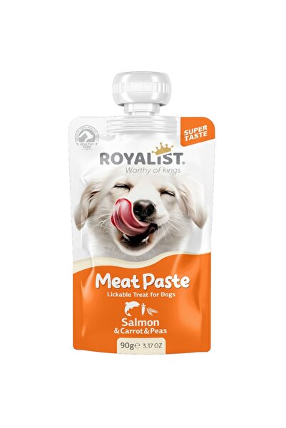 Royalist Meat Paste pentru câini cu somon, morcov și mazăre – 90 g<