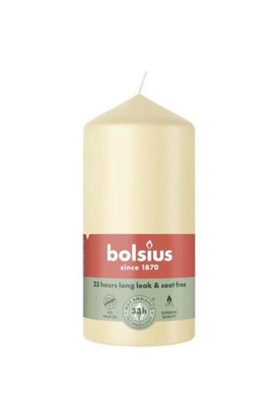 Bolsius Set 2 x Lumanare Stalp, Bolsius, Bej, 4 Ore