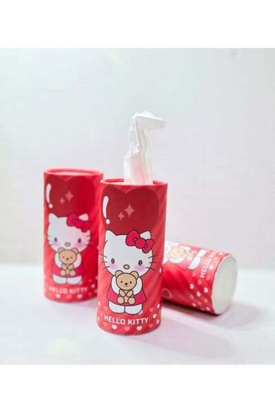 Hello Kitty 6 عبوات من علب المناديل الورقية للحفلات، مناسبة لحاملات الأكواب