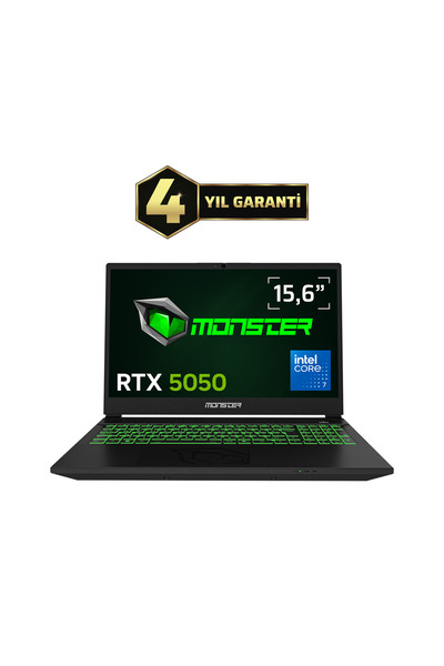 MONSTER Abra A5 V22.2.11 Intel Core 7 250H 12GB 500GB Rtx 5050 Windows 15,6" ...