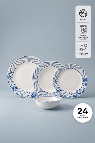 Emsan Bade Porselen 24 Parça 6 Kişilik Yemek Takımı