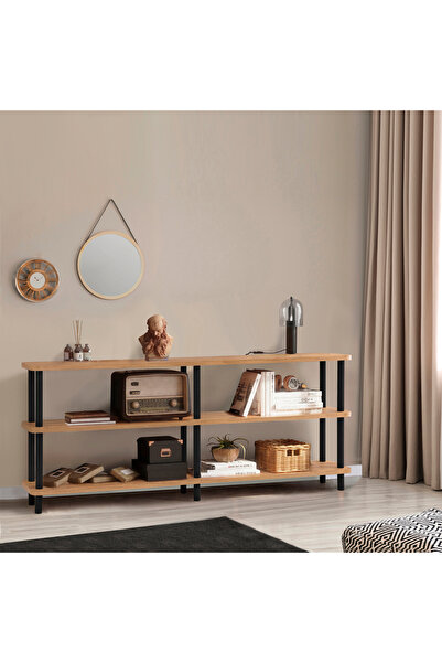 Uvi Collection DORA ZEN KİTAPLIK ATLANTİK SİYAH 180X35
