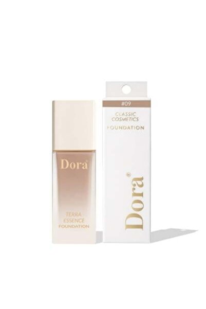 DORA كريم أساس دورا تيرا المطور لتغطية مثالية وبشرة مشرقة، درجة اللون 09