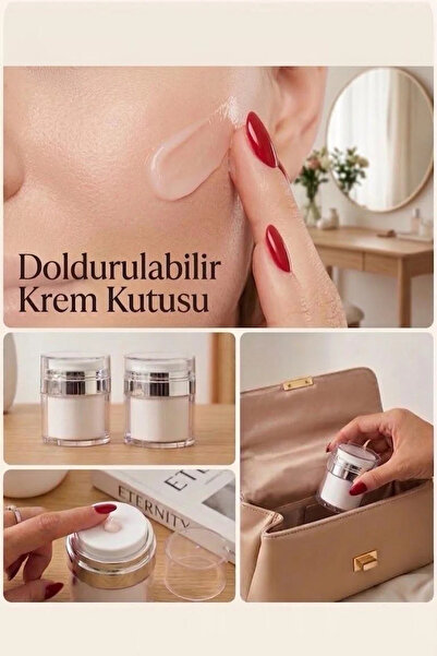 NESS HOME Vacuum Pressed Refillable Cream, Foundation, Liquid Cosmetic Contai...