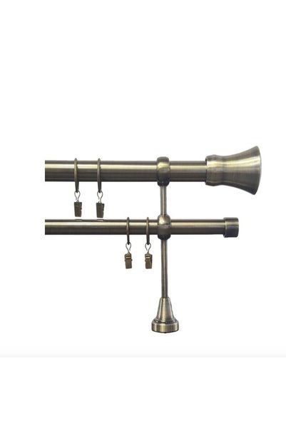 CasaRossaTextil CasaRossa | Galerie Metalică Dublă 160cm – NrO6 | 19/25 mm | ...