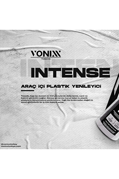 VONIXX Intense İç Plastik Yenileyici – UV Korumalı 6 Ay Dayanım 500 ML