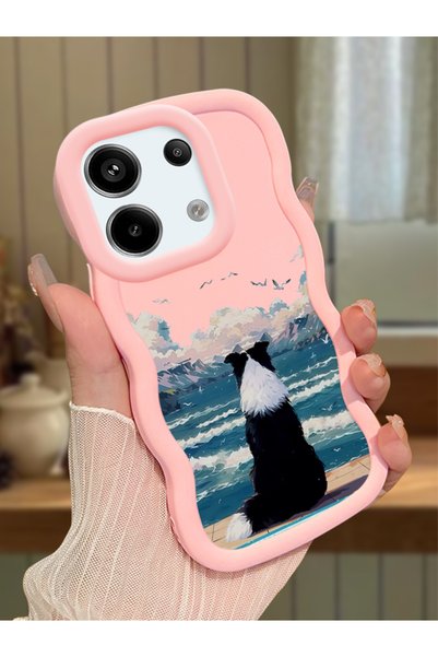 Hontinga Poco X6 5g Compatible Case Camera Protector Pink Silicone Lover Coup...