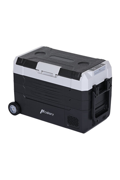 Hcalory D55M+ Frigider-congelator auto portabil 55L, Două zone, Compresor, Bl...