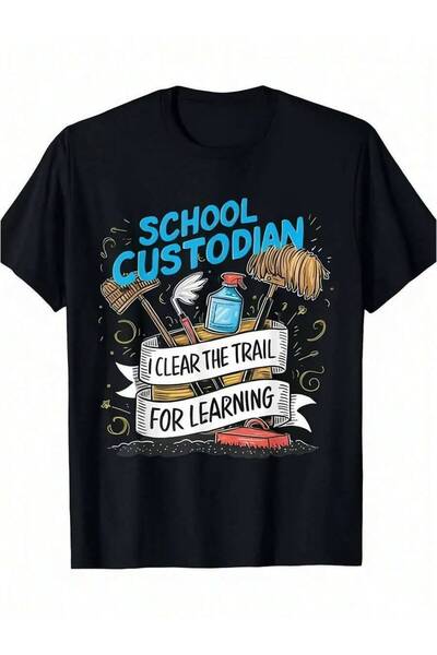 k222 تي شيرت رجالي مضحك بطبعة "Clear The Trail Learning"، ملابس عامل النظافة ...