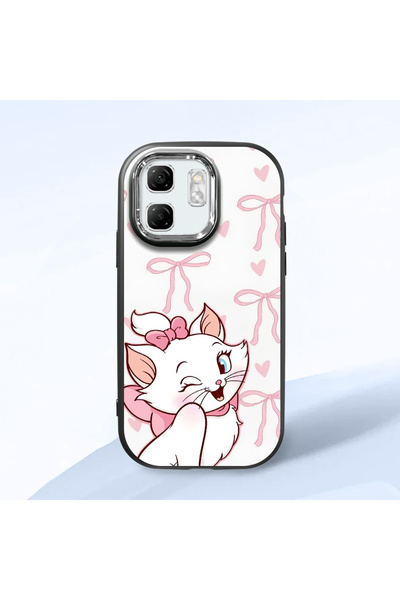 Hontinga Infinix Smart 9 Compatible Case Camera Protective Black Cartoon Patt...