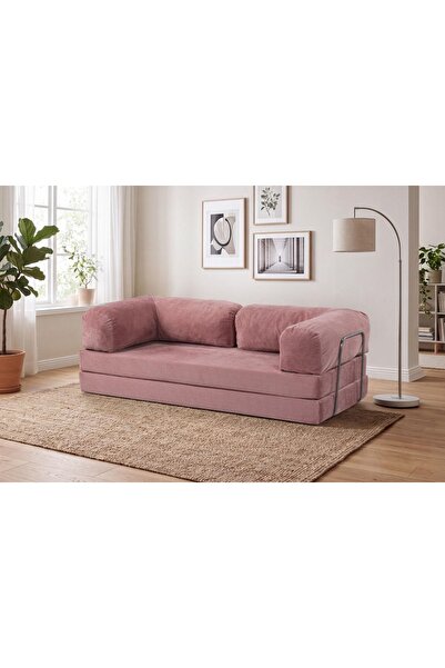 Vivense LİNA ÇOK AMAÇLI YATAKLI AKTİVİTE KOLTUĞU, PEMBE, 90X200
