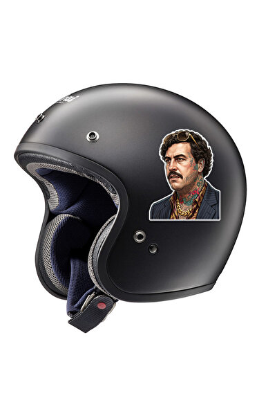 MegaSticker Escobar sticker Araba, Motorsiklet, Kask, Laptop, Cam Sticker 13x10 Cm