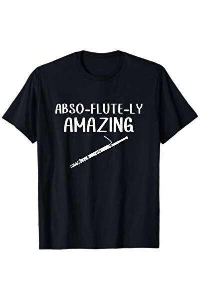 k222 Funny "Can't You Hear" Flute-Themed T-Shirt 180g Heavyweight Loose Fit, ...