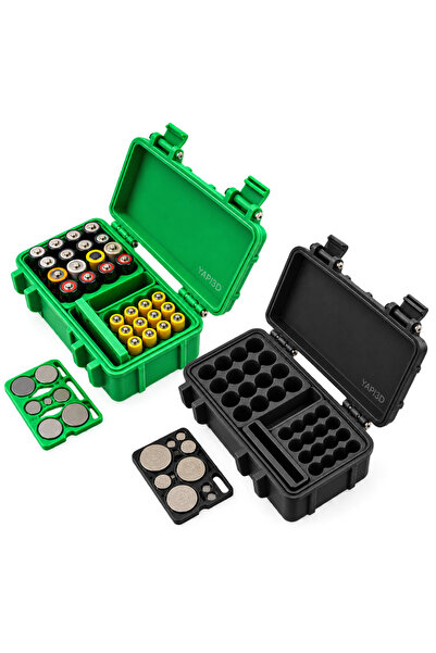 Yapı3D Çok Amaçlı Pil Saklama Kutusu – AA AAA Düğme Pil Organizer – Pil Düzen...