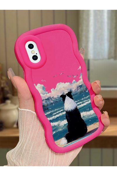 Hontinga حافظة متوافقة مع هاتف iPhone XS، حافظة حماية للكاميرا من السيليكون ا...