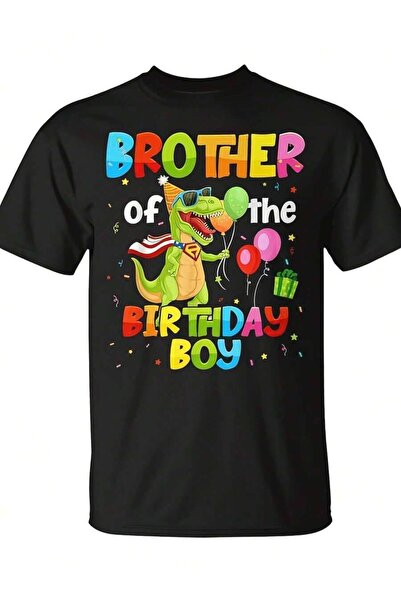 k222 Men'S Plus Size Unisex T-Shirt Brother Of Birthday Boy From The Dinosaur...
