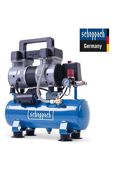 Scheppach HC08Sİ Yağsız Sessiz Hava Kompresörü 1,5 Hp 6 Lt - 5906166901