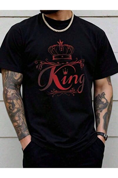 29CUN Manfinity LEGND Plus Size Men's Black Casual Short Sleeve T-Shirt With ...
