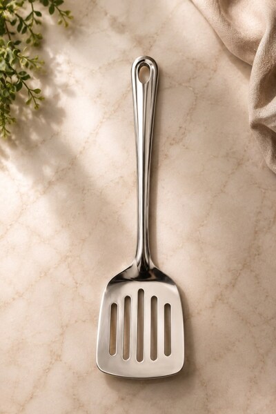 Raneel Kazançlı Alışveriş Single Hole Serving Spatula Colander Steel