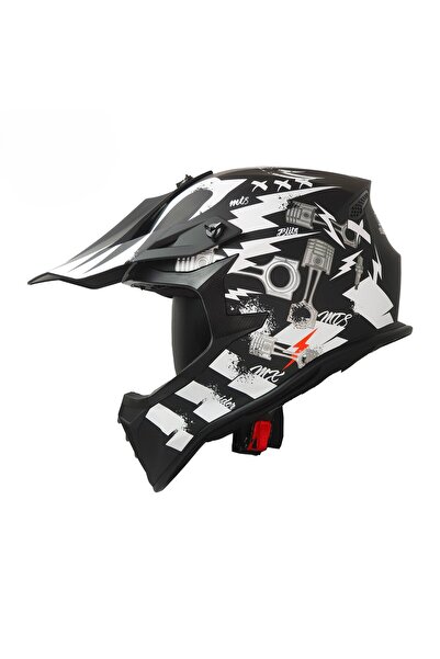 MTS FR803 Blitz Mx Cross Motosiklet Kaskı Enduro Full Face Kask