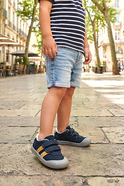 Kiko Kids Puzi İlk Adım Cırtlı Erkek Bebek Günlük Ayakkabı