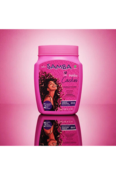 Samba كريم تصفيف الشعر 2 في 1 بزيت جوز الهند وزيت الأرغان، يرطب ويحدد تجعيدات...