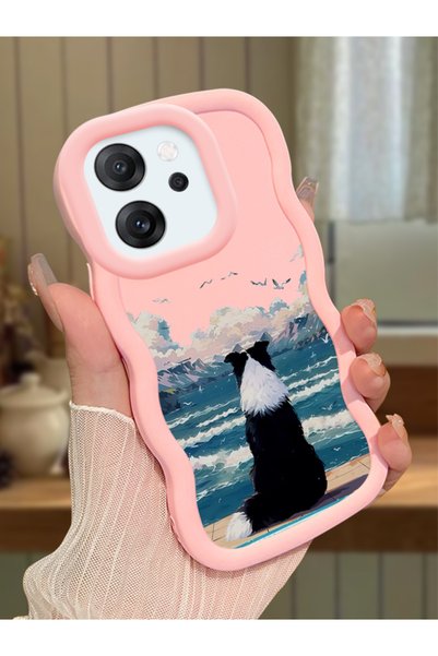 Hontinga Oppo Reno 14F Compatible Case Camera Protector Pink Silicone Couple ...