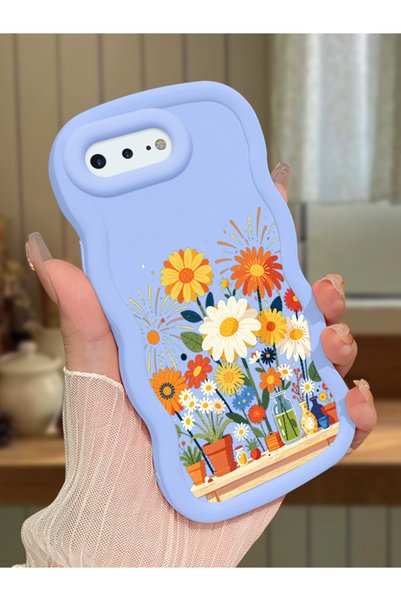 Hontinga iPhone 7 Plus Compatible Case Camera Protector Blue Silicone Lover C...