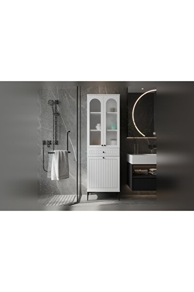 Vivense MARLEN LAKE SEPETLİ CAMLI DOLAP