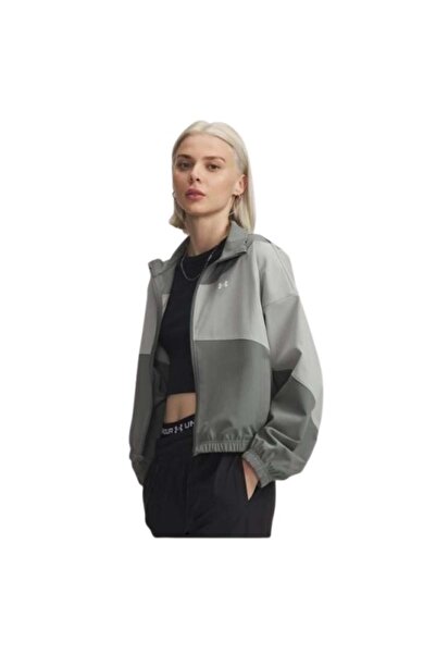 Under Armour Jachetă verde pentru femei Essential Low Metal