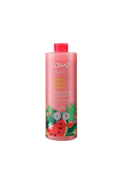 Cosmo Skin Care Be Fresh Mint Melon Crush Shower Scrub 1000ml, Exfoliating Bo...
