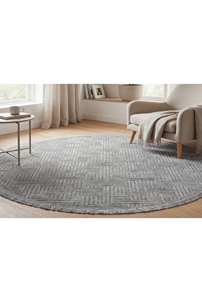 Vivense ŞÖNİL DOKUMA YUVARLAK HALI 120X120 CM LNA8-SPG-YV-120