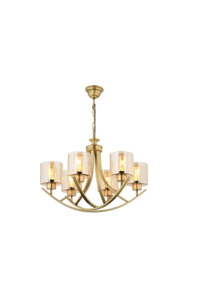 Vivense LAMPALUCE CULLA KLASİK TASARIM MODERN DEKORTAİF AVİZE ALTILI SARI
