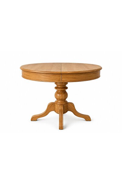 Vivense BABA AYAKLI YUVARLAK AÇILIR MASA, NATUREL, 90 CM