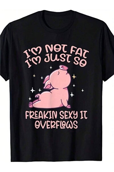 25W Funny "Not Just Me I'm Super Sexy" T-Shirt - Vintage Loose Fit Unisex Tee...