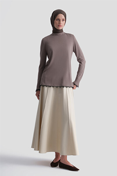Armine Lace Knitwear Sweater Mink