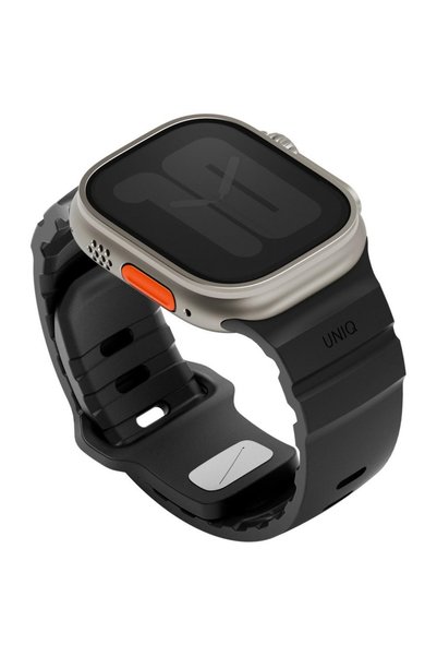 Uniq Case UNIQ Alton Λουράκι Σιλικόνης για Apple Watch 49/46/45/44mm, Μαύρο, ...