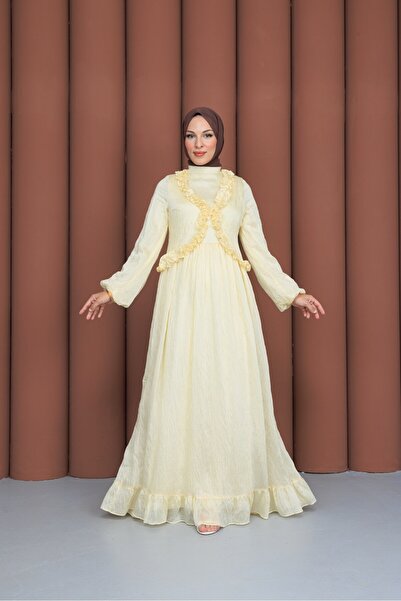 OZELİMMODA Sare Elbise | Sarı