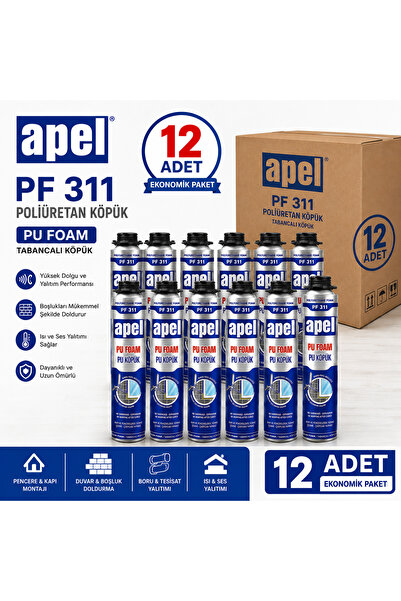 APEL PF311 Tabancalı PU Köpük 750 mL/850 gr Koli -12 Adet-