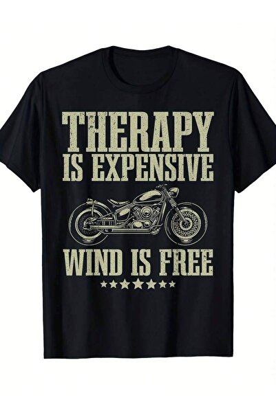 2BIR Men'S Women'S Lovers Graphic T-Shirt - Funny "Therapy Expensive Wind Is ...
