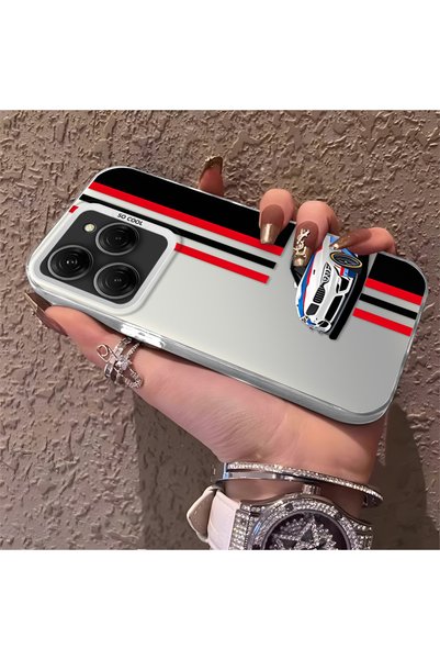 CHICASELUX Tecno Spark 20 Pro 4G/5G Compatible Racing Car Red Black Stripe Pa...