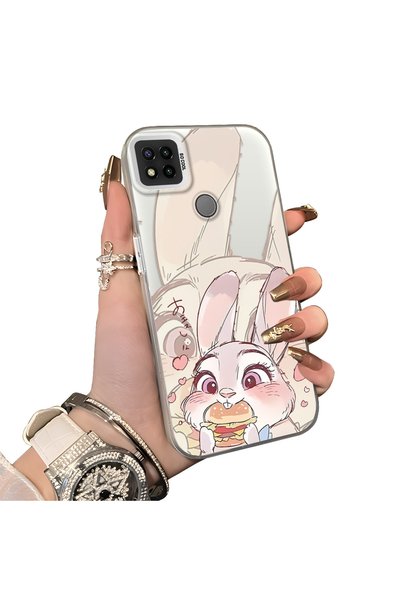 ucuc Xiaomi Redmi 9C/10A Compatible Hard Acrylic Back Silicone Edge Lens Prot...